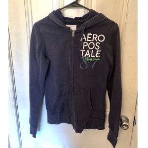 SALE!! 🔴 Aeropostale Navy Zip-Up Sweatshirt
